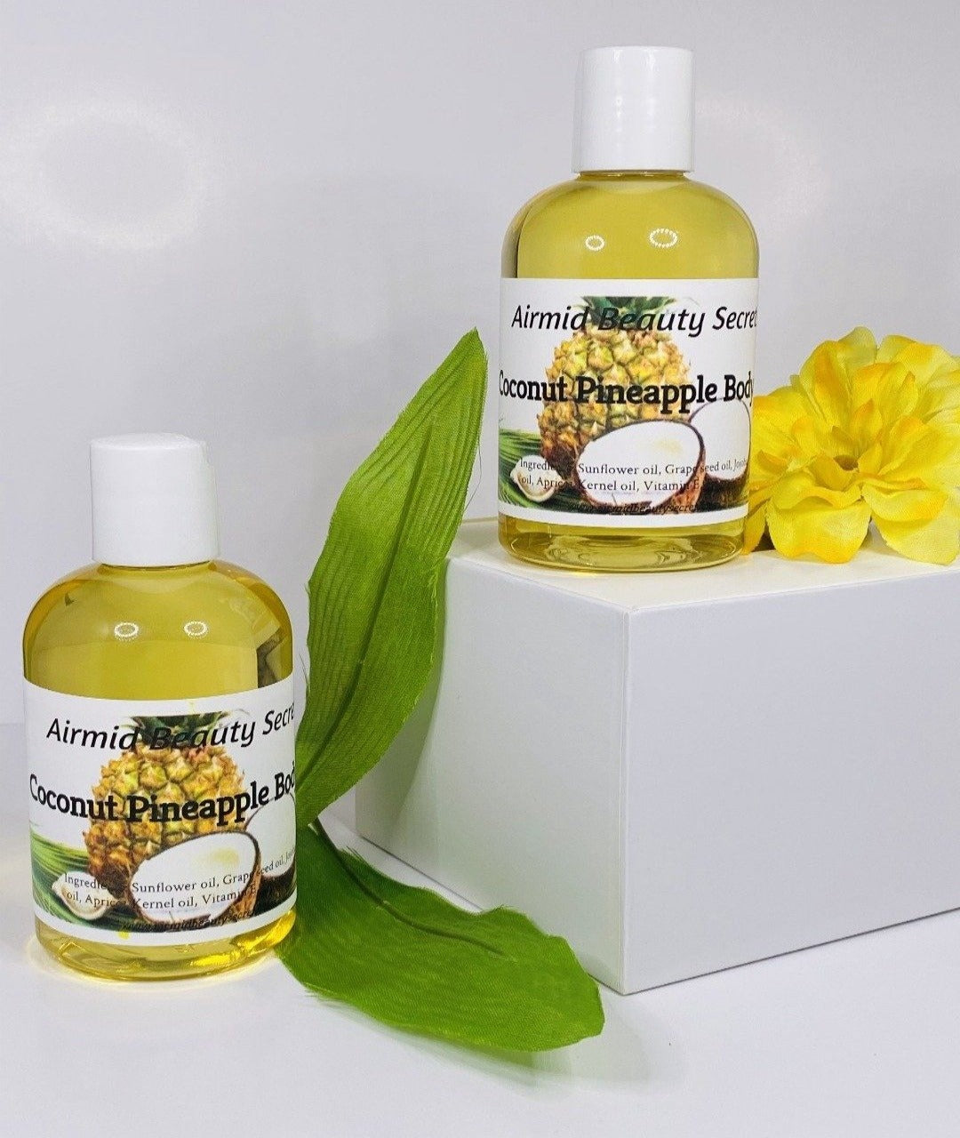Coconut Pineapple Body Oil -4oz - Airmid Beauty Secrets